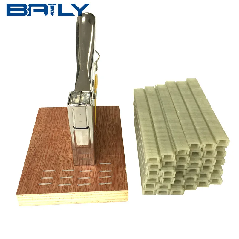 BAILY supply 81P 82P 83P 1/2 crown width plastic staples for pa1314 staples gun