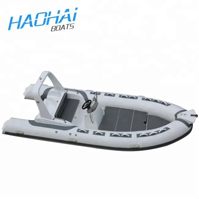 17ft 5.2m 1.2mm Pvc or Hypalon Material Rigid Fiberglass RIB Inflatable Boat