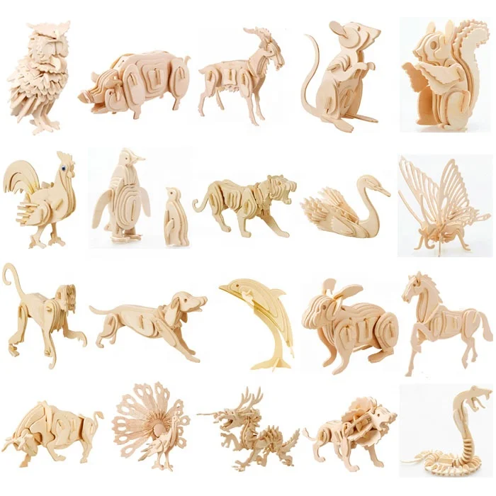 Educational Baby 3d Wooden Puzzles Toy