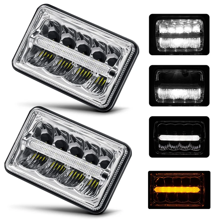 4x6 5x7 45W 55W LED Headlight Hi-low Beam DRL 45W Waterproof IP67 Auto Parts