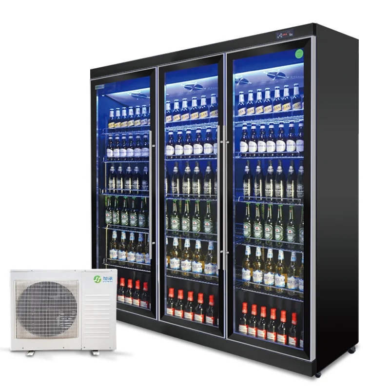 commercial cold drink Multi-door freezer upright fridge support customization cool bar cooler beer wine refrigerator