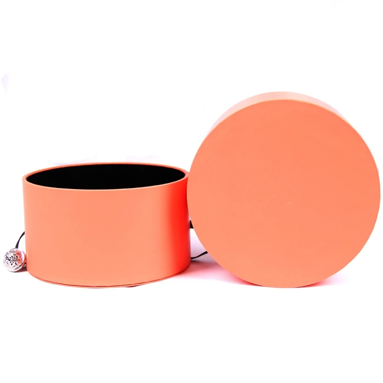 Custom printed round cylinder gift hat box wholesale
