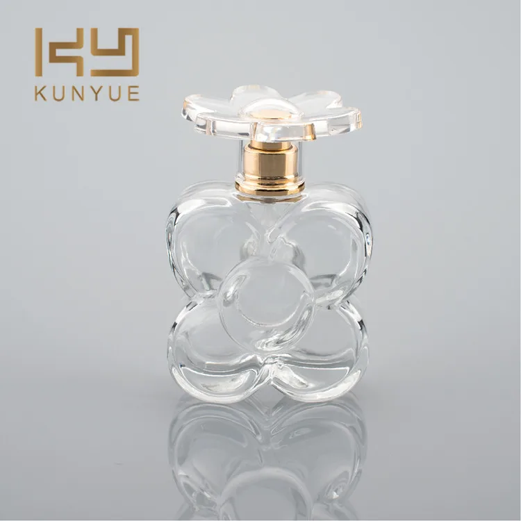 50ml Butterfly Shape Spray Transparent Glass Perfume Bottle