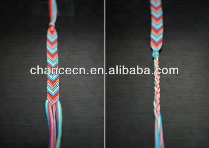 China Wholesale Custom  Woven Thread Friendship Handmade Bracelet