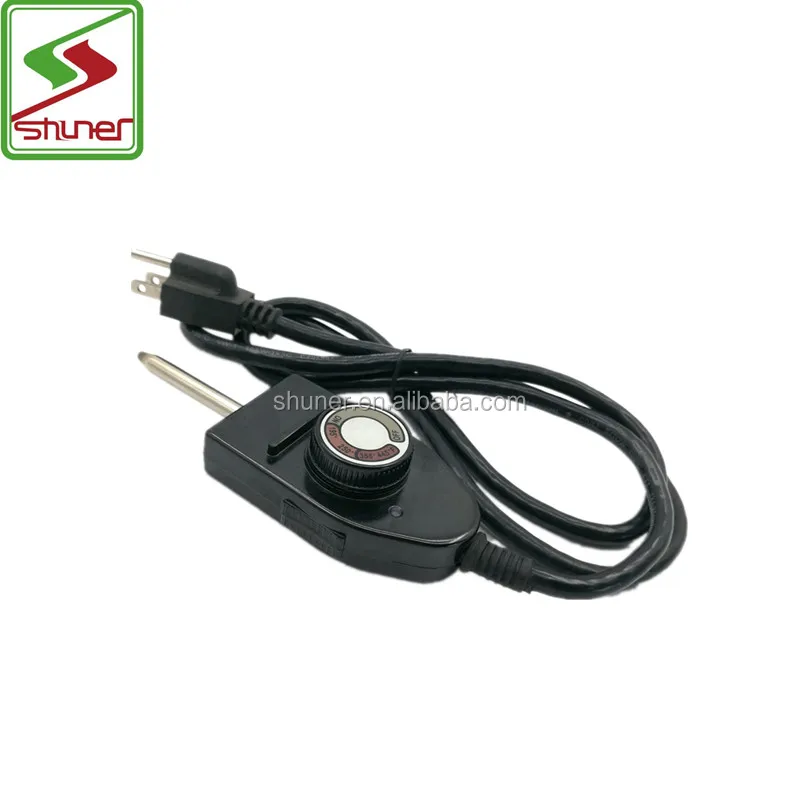 temperature adjusting Electric Grill Power Plug with Thermostat
