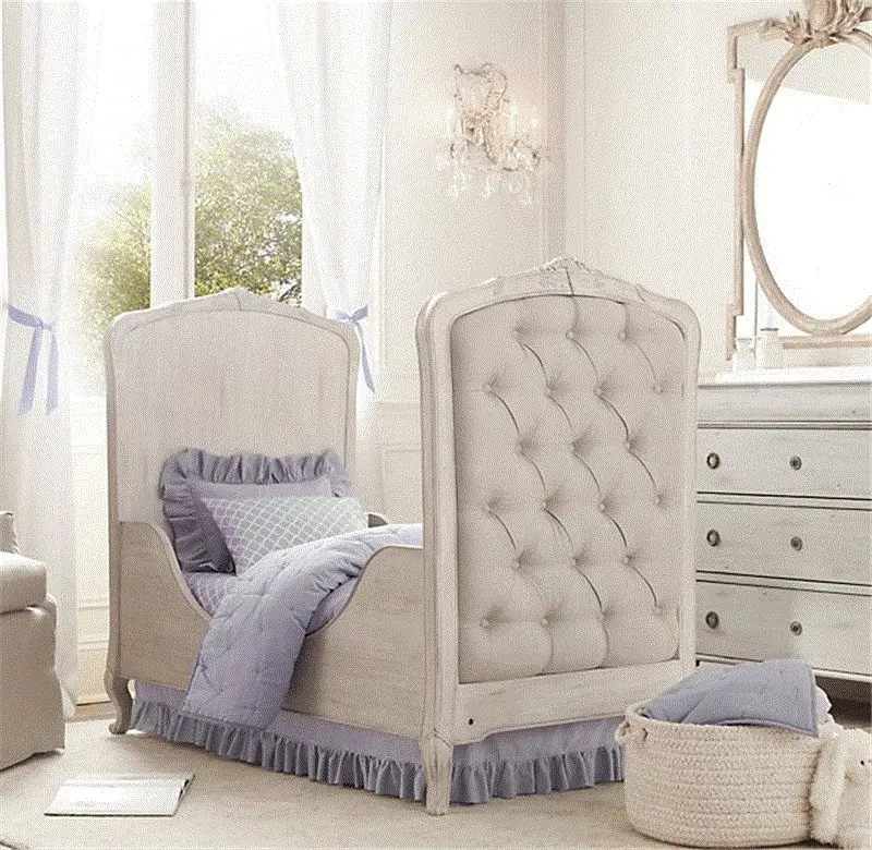 
Bisini French Style Elegant Portable Baby Bed, Environmental Wooden Baby Crib BF09-80005 