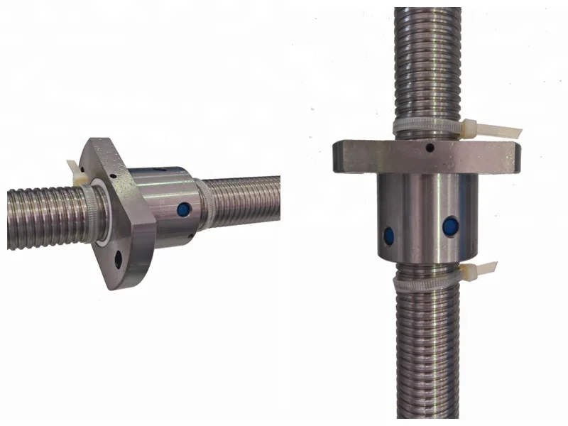 long working life 12 mm Chrome Steel CNC ball screw assembly for Slotting Machine