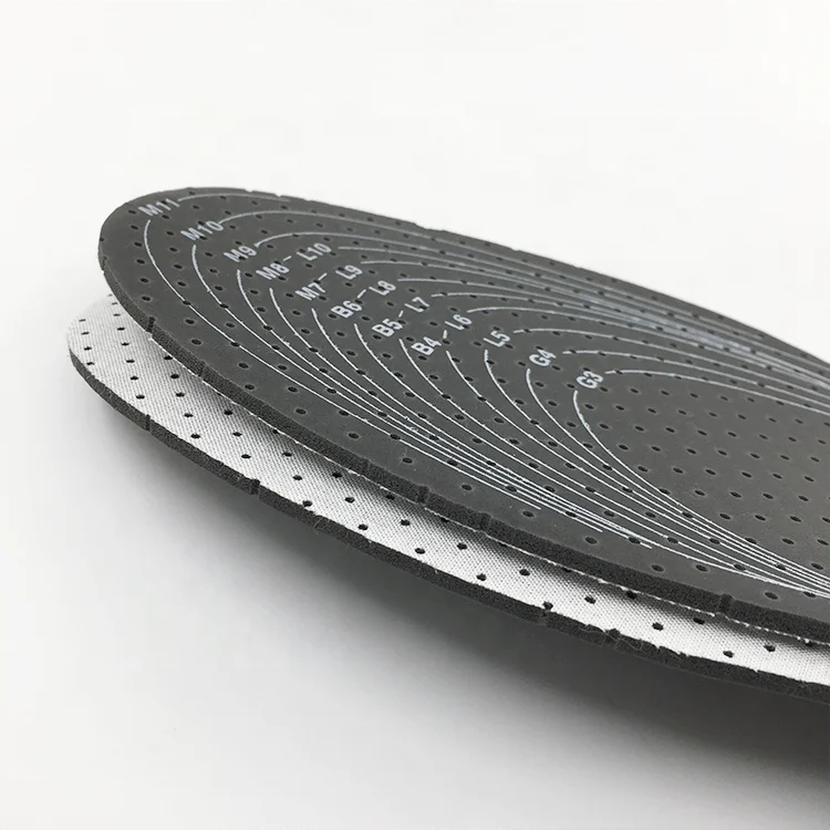 Odor Absorbing Activated Charcoal Shoe Insoles Carbon Fiber Insole