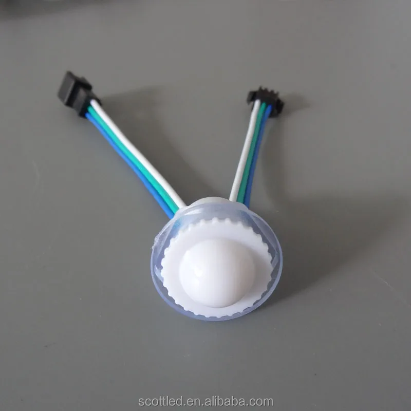 16mm transparent/milky cover LED pixel light rgb 16mm led point light