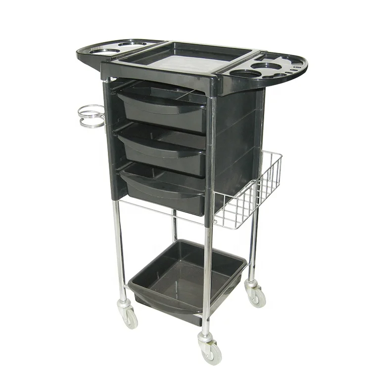
Modern style beauty salon trolley cart with lock 