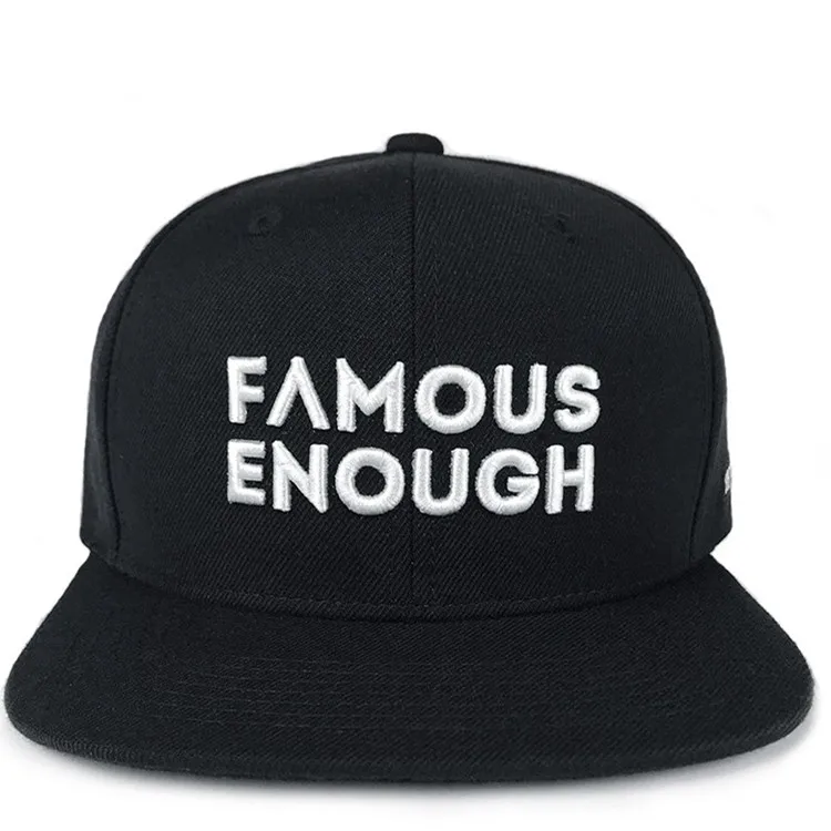 Custom 100% Acrylic Snapback Hats Mens Snapback Cap with Embroidery Logo