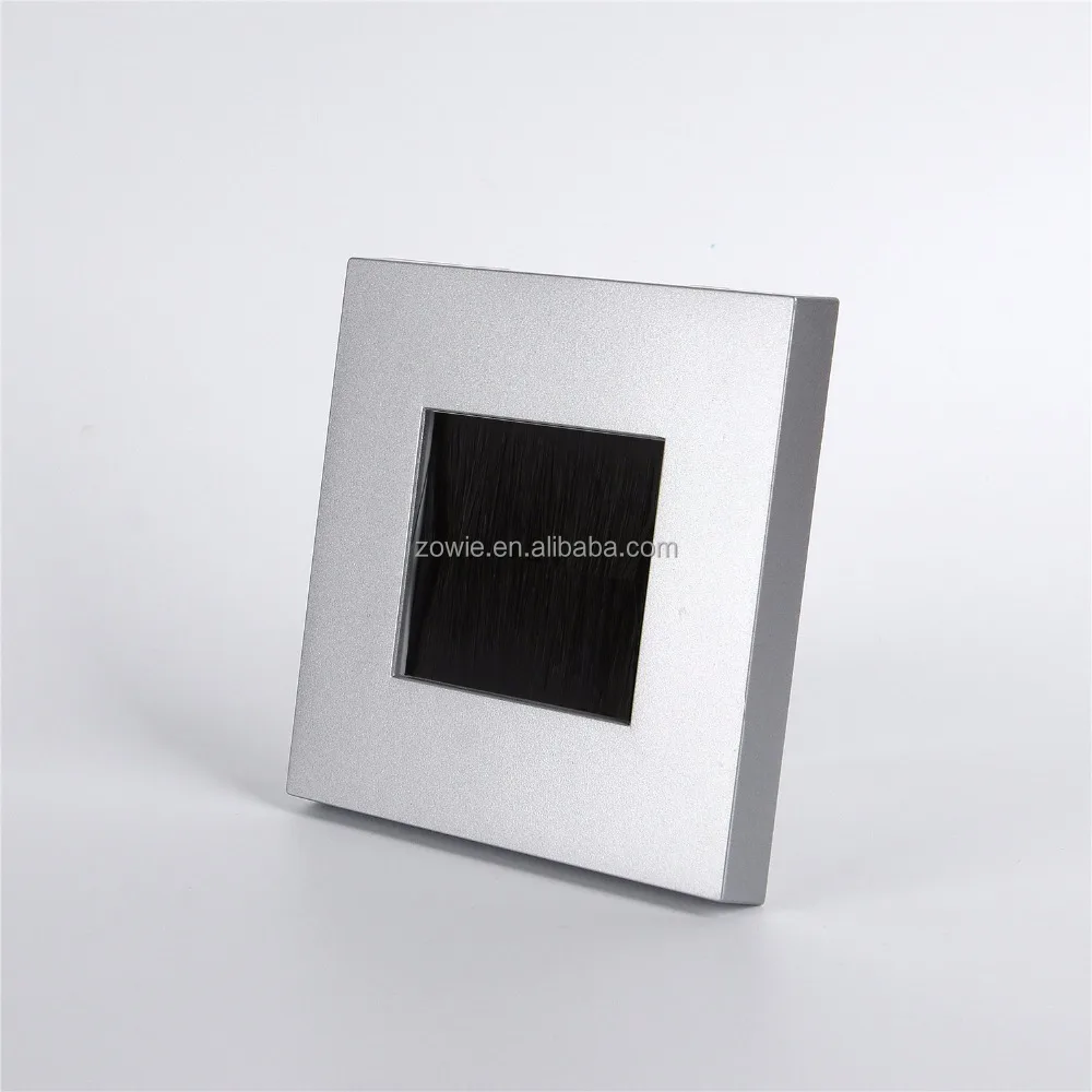 New Product Single Gang Screwless UK Brush Plate Cable Through Wall Plate for UK Home Decoration ABS ROHS 86*86mm SDK,NFC -