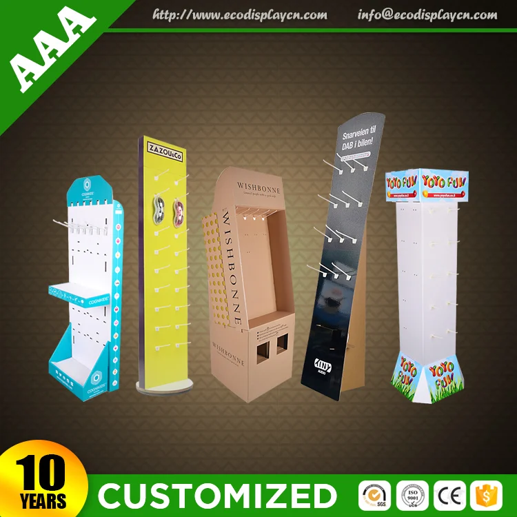 High Quality Cardboard Book Display Stands Pallet Display Magazine Display Rack