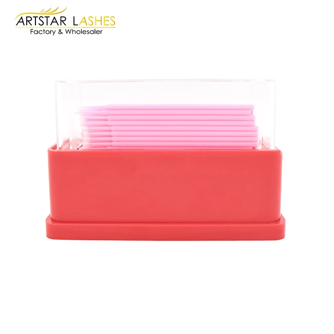 Wholesale 100PCS/Pack micro eyelash extension tools disposable makeup cotton swab Applicators Brushes wiyh lone use