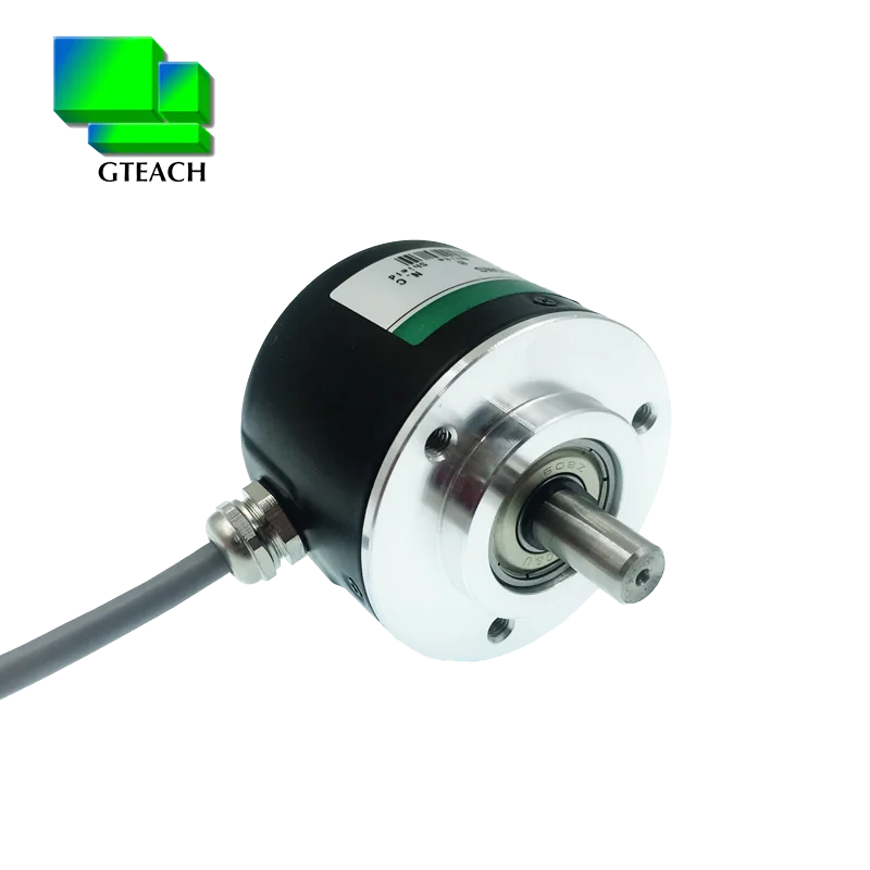 50mm out diameter shaft 8mm type incremental rotary encoder 5-24V 100ppr