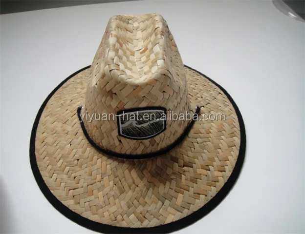 
2020 New style plain sombrero Men Summer farmer surf lifeguard straw Hats With customized Logo 