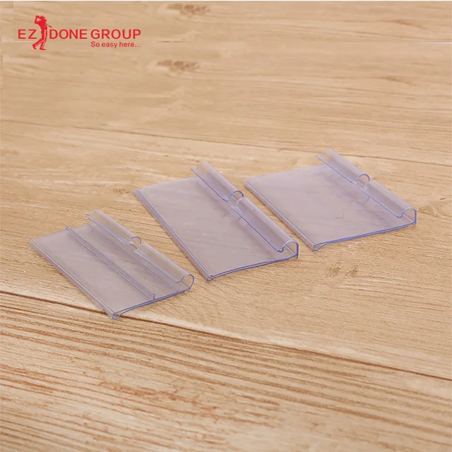 
Good selling multifunctional tops grocery store small acrylic store display rack transparent PVC price tag 