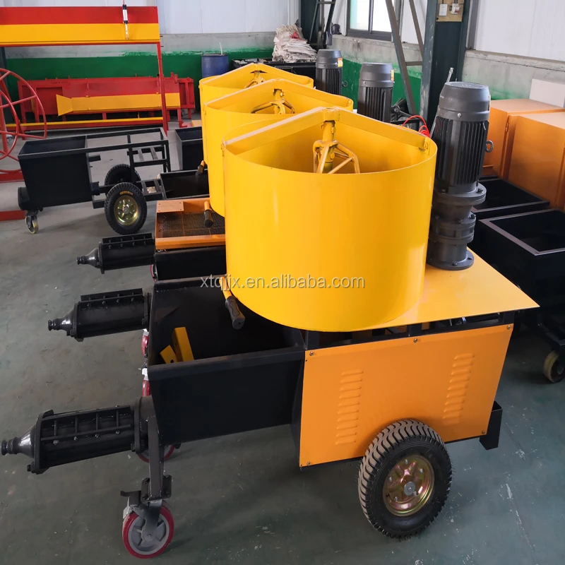 Hot selling new mortar mixing and spraying machine cement plaster mixing spraying machine