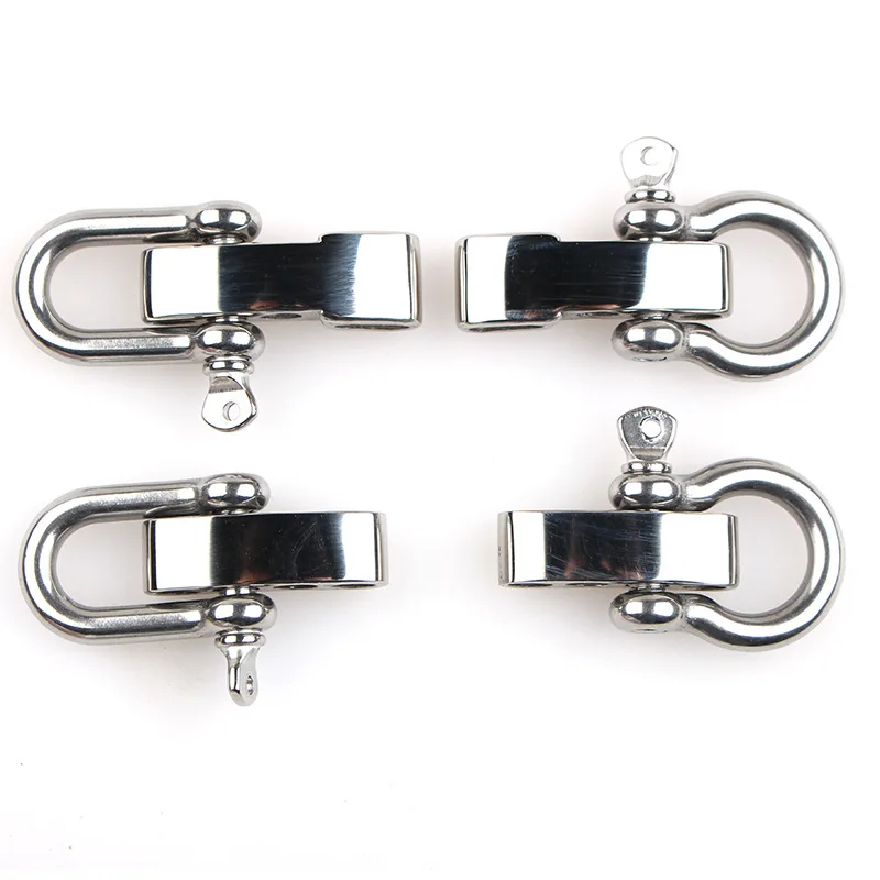 
Stainless Steel Gold/Black/Steel Adjustable U/D/Bow shackle Adjustable Buckle for paracord bracelet 