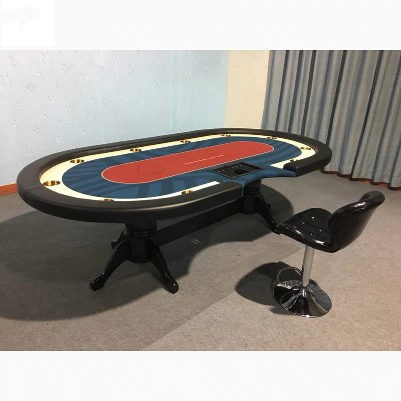 Роскошный Овальный покерный стол для казино «Техасский Холдем» на 10 персон