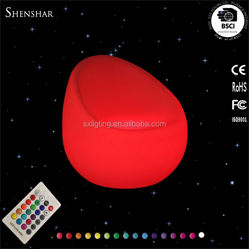 
Illuminated armchair/ night club plastic sofa set/glow led light up sofa 