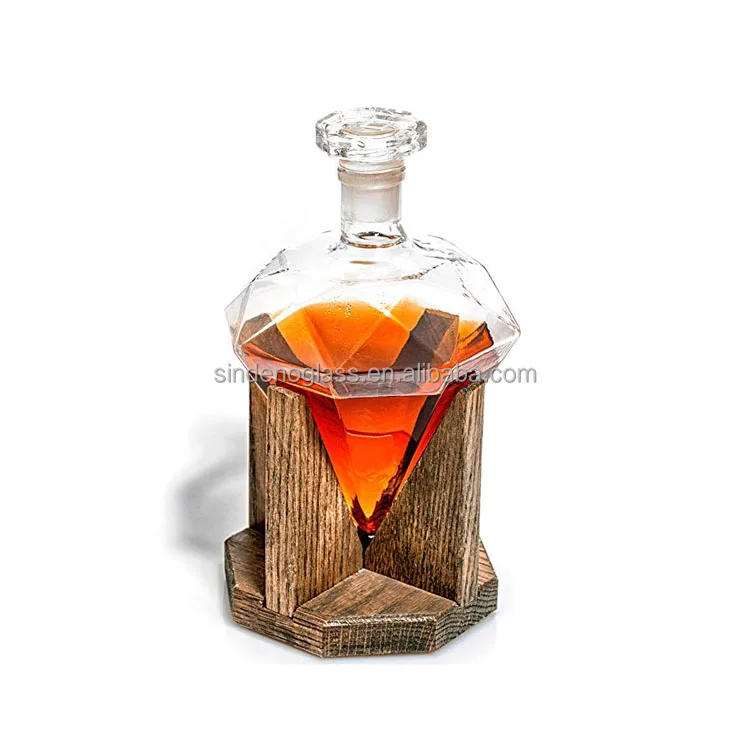 1000ml Glass Diamond Glass Bottle Decanter Whiskey Wine Decanter