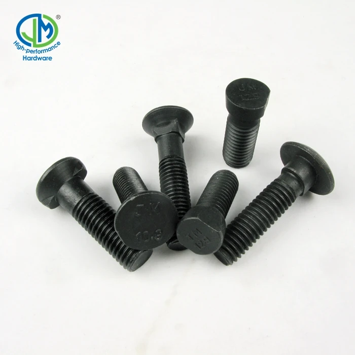 Класс 8,8, 10,9, 12,9 черный оксид углеродистой стали 5/8 дюйма специальный плуг болт 7/16-14 болт с плоской головкой плуг гусеничный болт