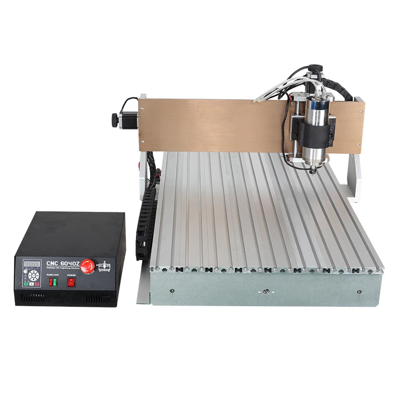 DIY Mini  CNC Router 6090 3 Axis Milling Machine With 2.2KW Water Cooling Spindle