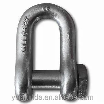 High Strength Shackle Rigging Hardware Pin Chain U Bolts Galvanized D Shackles