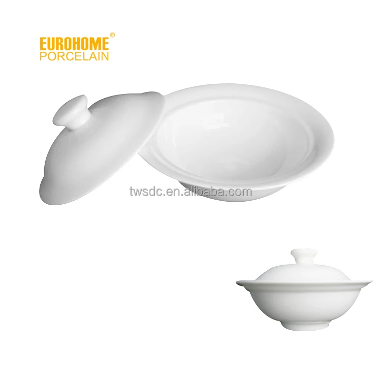 
Bnaquet ware white soup tureen for restaurant 