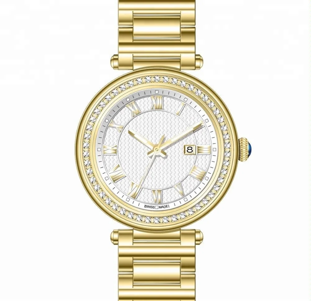 Limited edition type and stainless steel material master CNC seting diamond watch