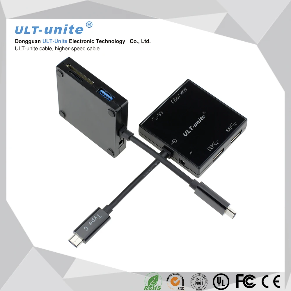 Type-C TO USB3.0 HUB + Card Reader
