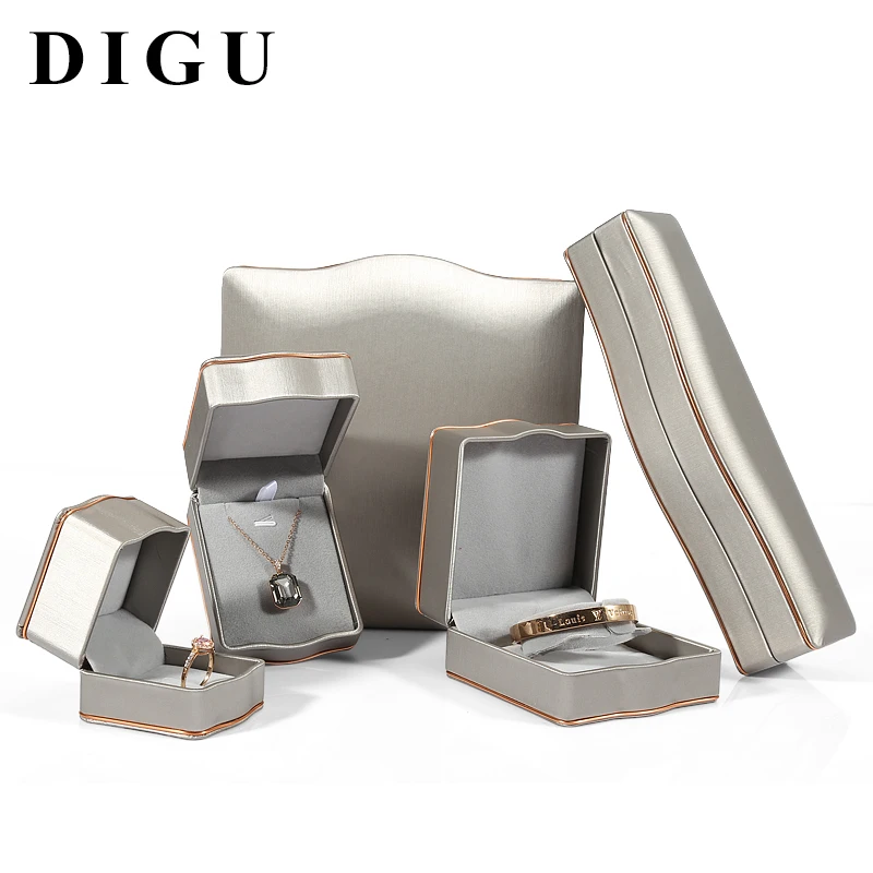 DIGU NEW Design Accept Custom  High Quality PU leather jewelry box