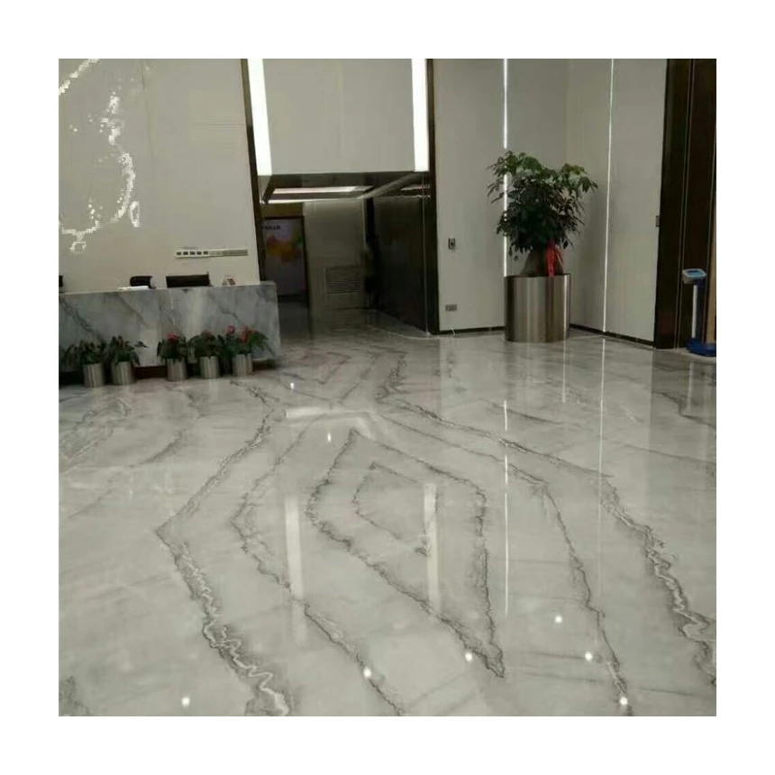 Nuvolato Fantasy Bruce Grey Marble Polished Big Slab for bookmatch