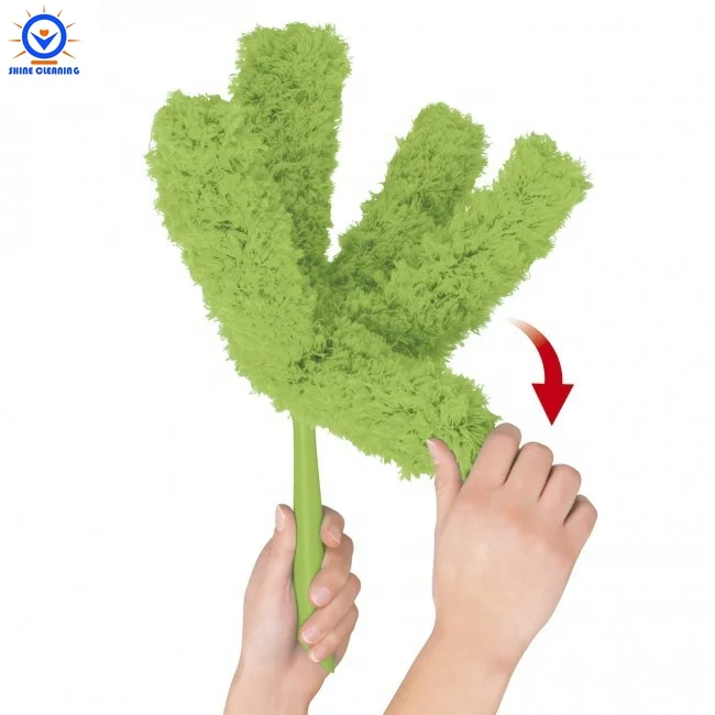 
flexible telescopic handle 5 finger shape dust removal duster 