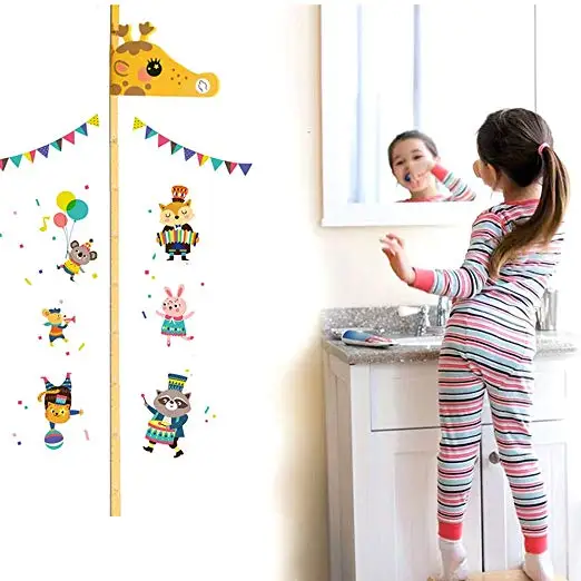 3D музыкальная детская карта роста YIYAO, магнитная линейка высоты, передвижная измерительная Настенная Наклейка