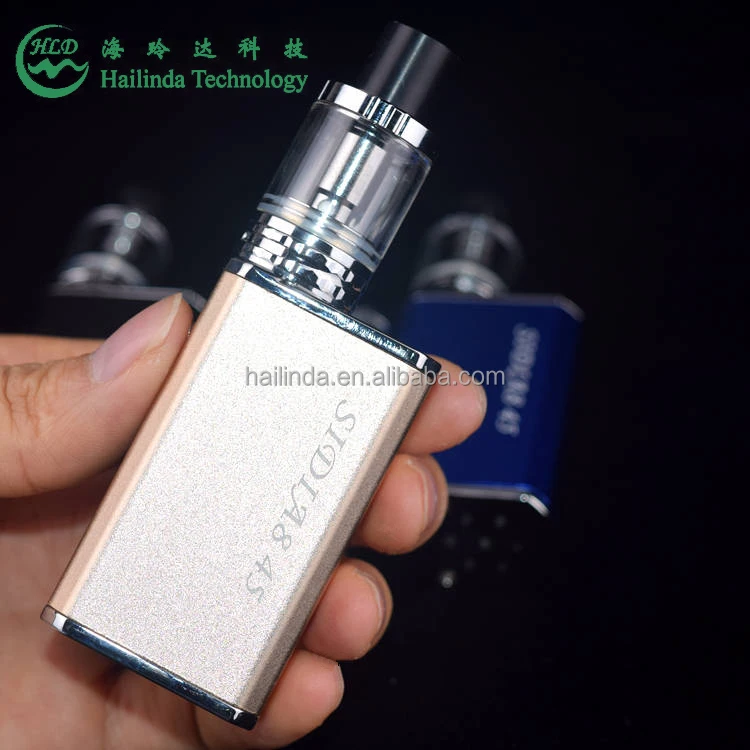 Newest e cig vape box mod sili A8 45w kit with f1.5ml liquid capacity tank