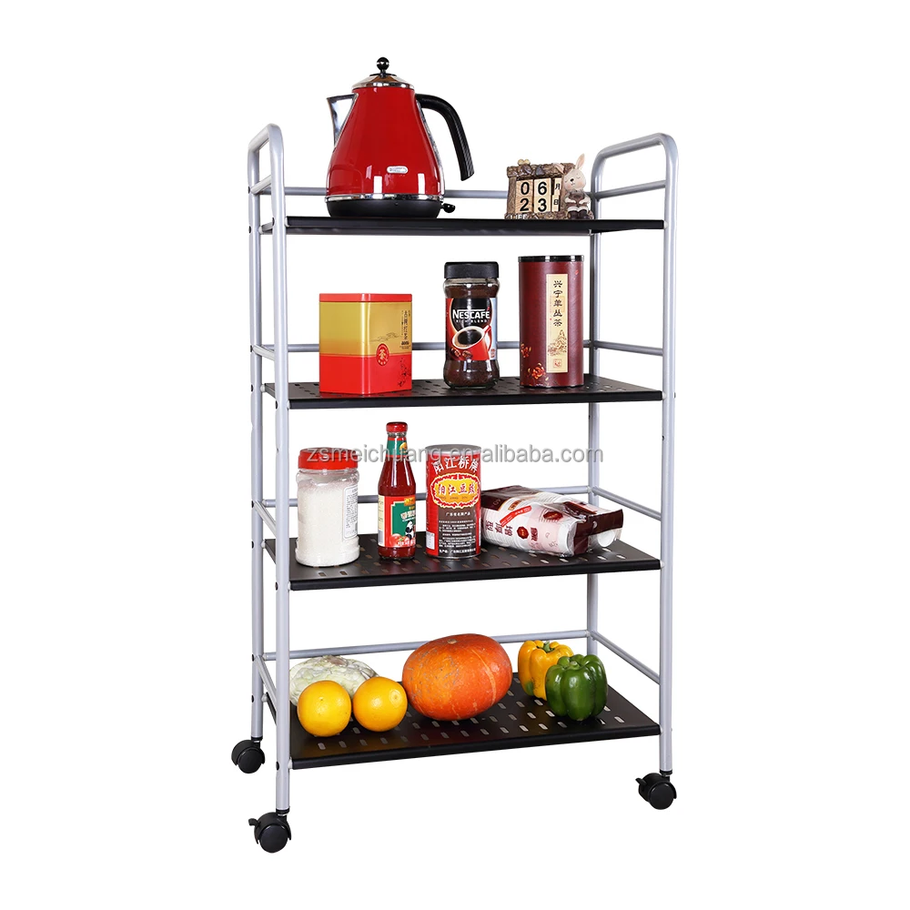 4 layer morden small dimension kitchen trolley cabinet