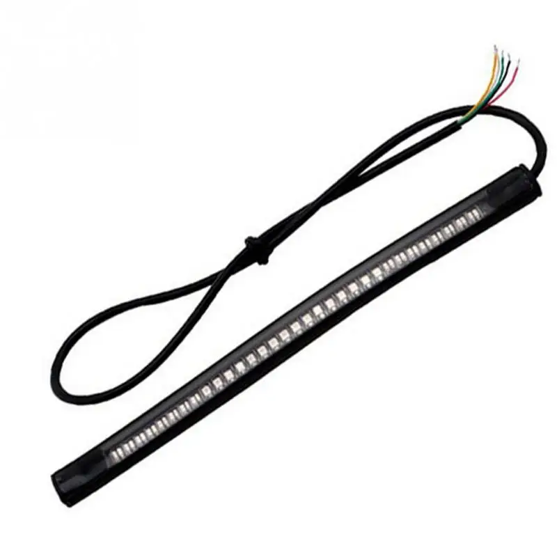 48 LED Universal Flexible Motorcycle Strip Tail Brake Stop/Turn Signal Light
