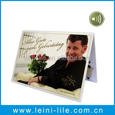 Paper Greeting card with sound module