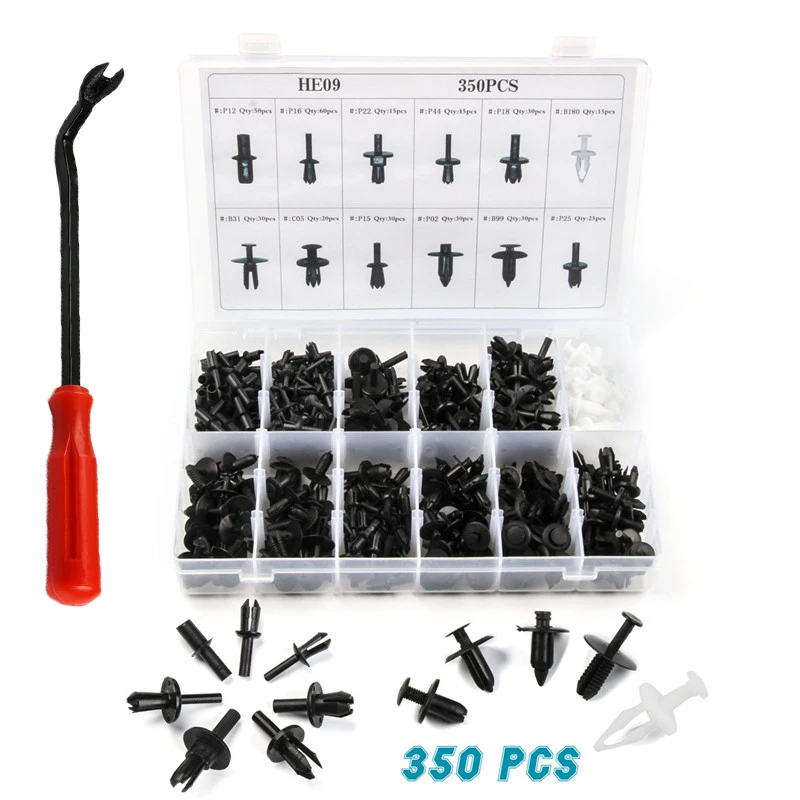 Оптовая продажа, 350CS автомобильные заклепки, автомобильная отделка, зажим для панели, автомобильный корпус, комплект креплений, пластиковые зажимы, авто для BMW, Audi, Ford