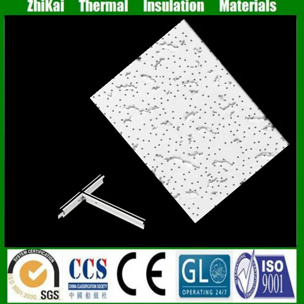 Suspended Mineral ceiling board and ceiling grids/ Acoustic cheap ceiling tiles 2x4