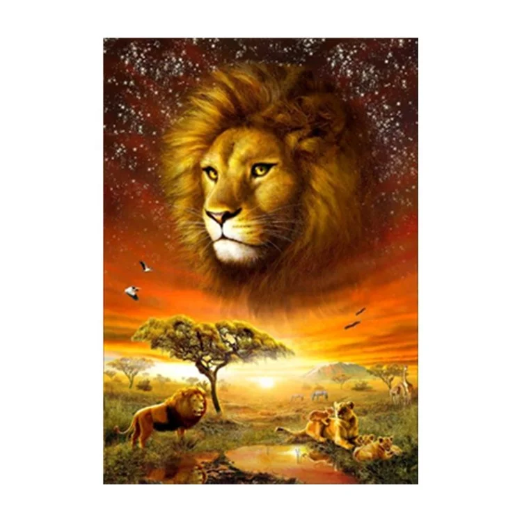 
30*40cm Animal DIY 5D Lion Diamond Painting/Art Diamond Painting Pictures 
