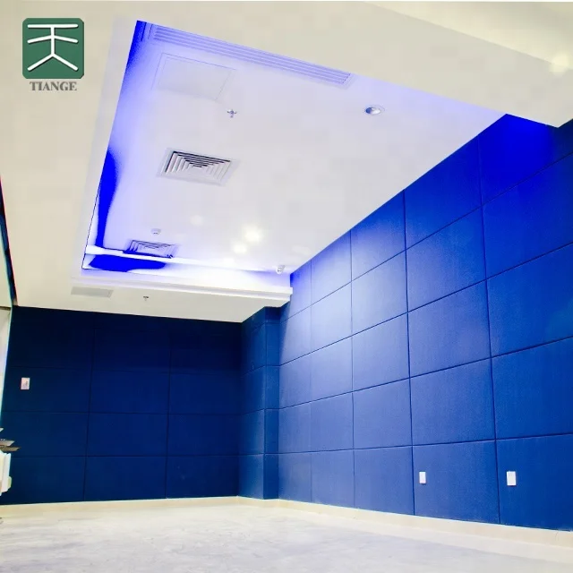 TianGe Recording Studio Music Room Fabric Soundproofing Wall Sheet Sound Absorbing Acoustic Ceiling Panel for Cinema