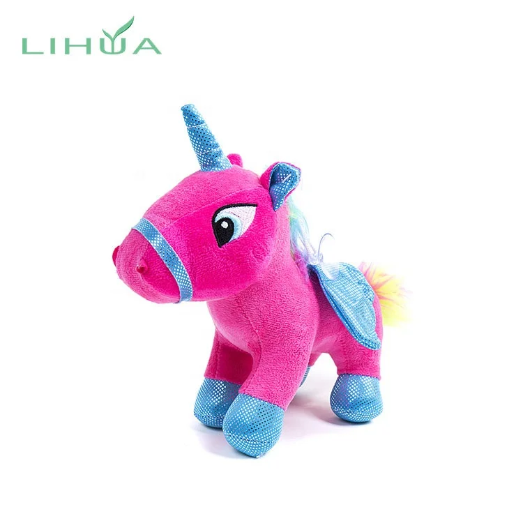 Customized Lovely Soft Handmade Red Baby Horse Toy Doll