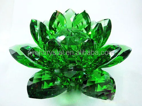 MH-H0012 High End Crystal Lotus Flower For Wedding Decoration Wedding Door Gift Wedding Guests Souvenirs