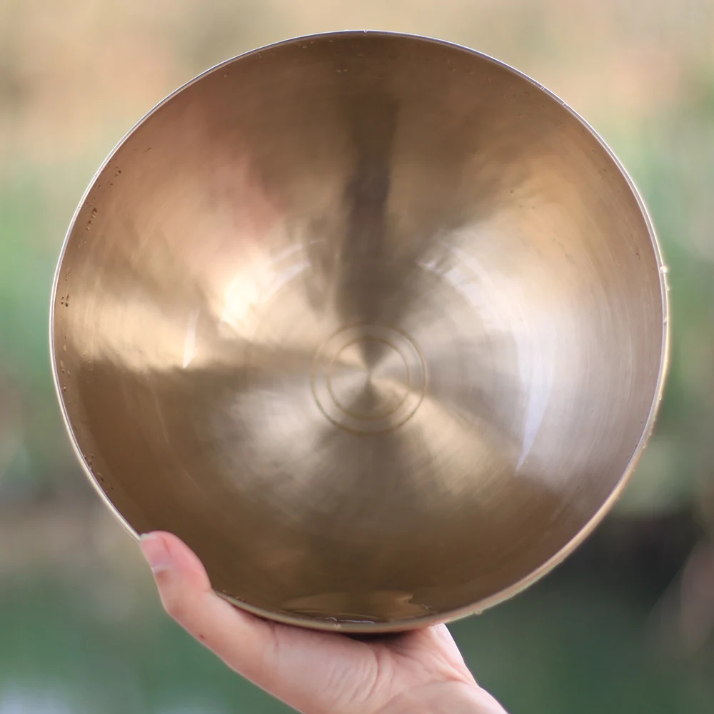 Tibetan Brass Healing bowl for yoga meditation