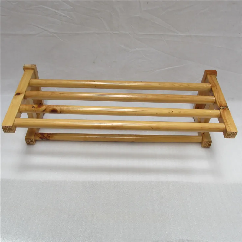 Классический твердый кедровый качественный деревянный держатель для полотенец