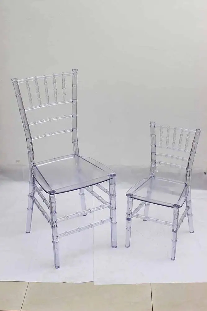 Оптовая продажа детский пластиковый прозрачный стул Chiavari для