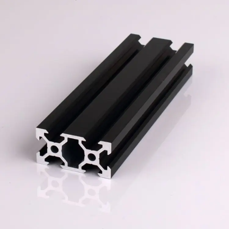 
6000 Series industry black anodized aluminum extrusion profile 2040 V slot aluminium profile  (62201621531)